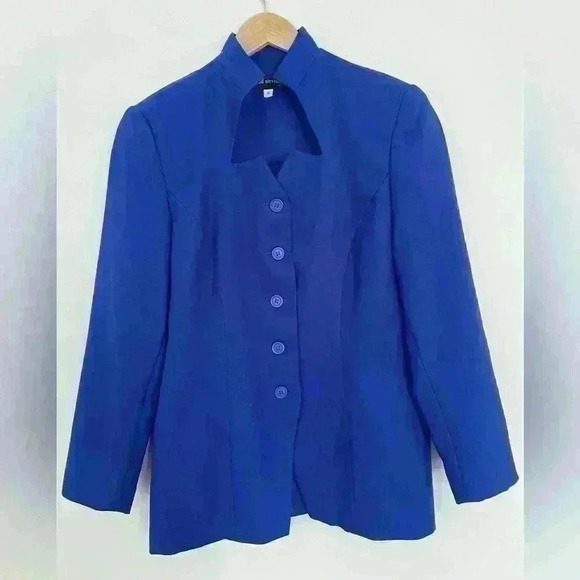 Jackets & Blazers - Chad Stevens Blazer Jacket and Skirt 2 Piece| Royal Blue | Size 8